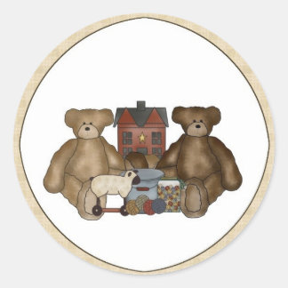 Primitivo del país Teddy Bears & Toyys Pegatinas