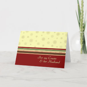 Primo de Navidad y tarjeta de marido de Snow Merry