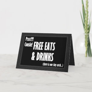 PRIMO Divertido Invitación de Usher Comida Gratis