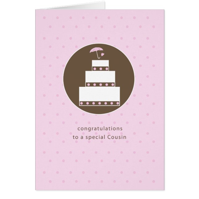 Primo, felicitaciones por el pastel de ducha de no (Frente)