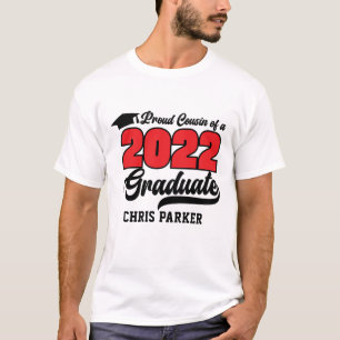 Primo orgulloso personalizado de una camiseta grad