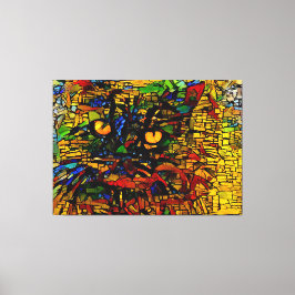 Prin de arte de gato colorido