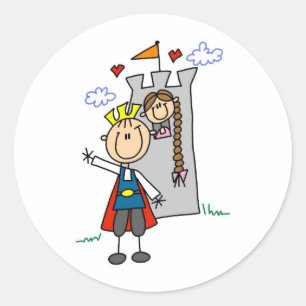 Prince Charming Rescata a Rapunzel Pegatina