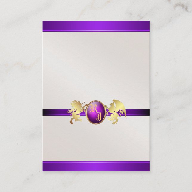 Prince & Princess Purple Jewel Table Tarjeta de as (Anverso)