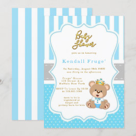 Prince Teddy Bear Baby Shower