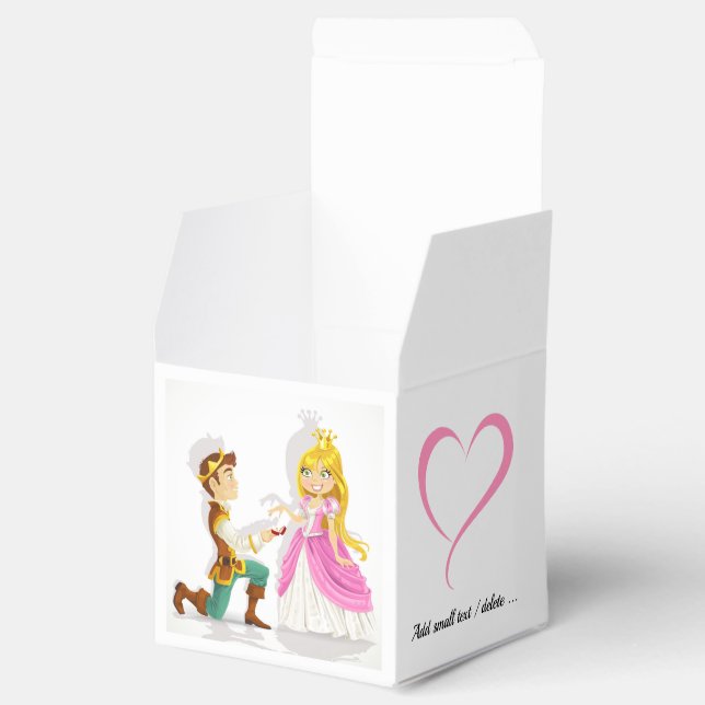 Prince y Princesa Pequeña Favor / Caja de regalo (Abierto)