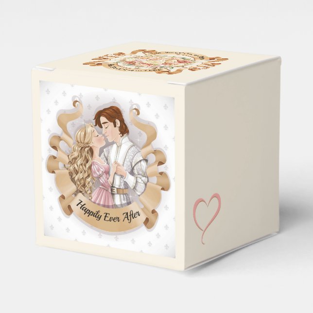 Prince y Princesa Pequeña Favor / Caja de regalo 2 (Costado Anverso)