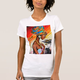 Princesa Africana Bonito Camiseta
