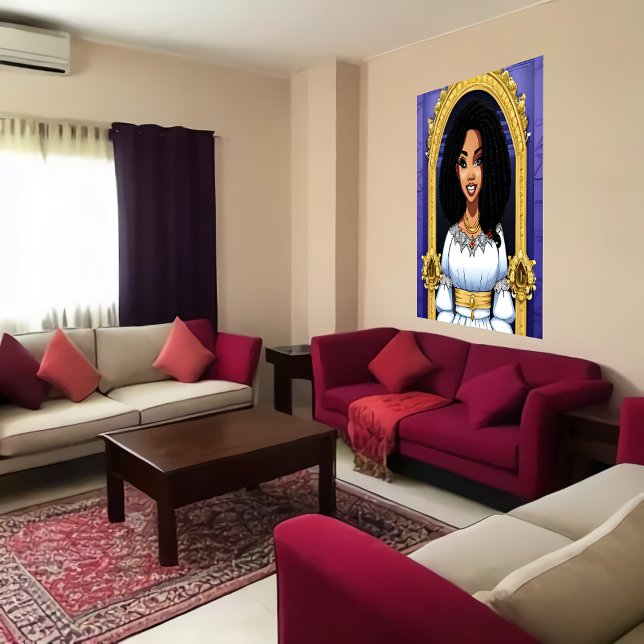 Princesa africana negra | Poster de arte de IA (Subido por el creador)