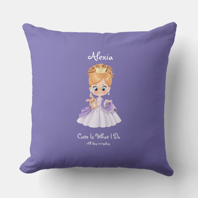 Princesa almohada de tiro púrpura (Anverso)