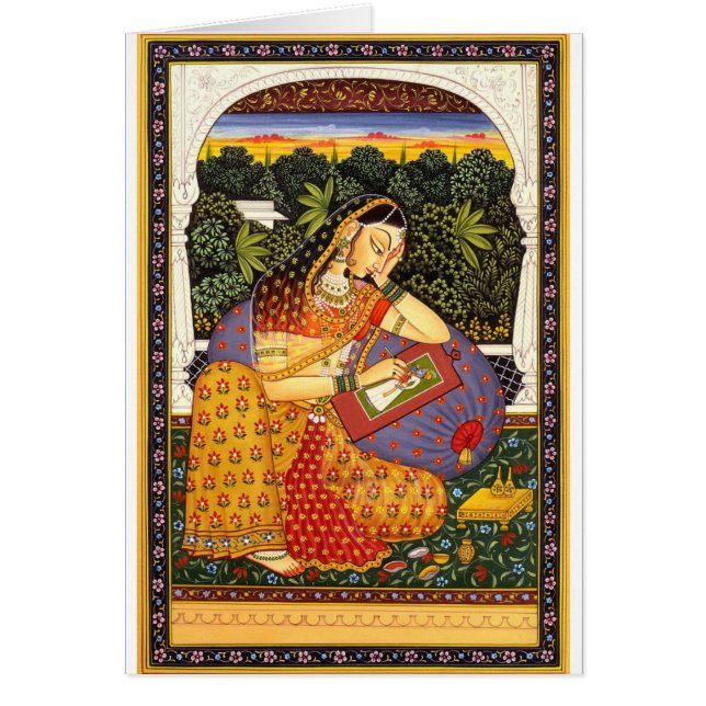 Princesa antigua de Mughal del indio (Frente)