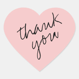Princesa Belleza Corazón Rosa Gracias Pegatina