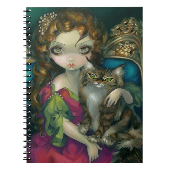 "Princesa con el cuaderno de Maine de un gato de (Frente)