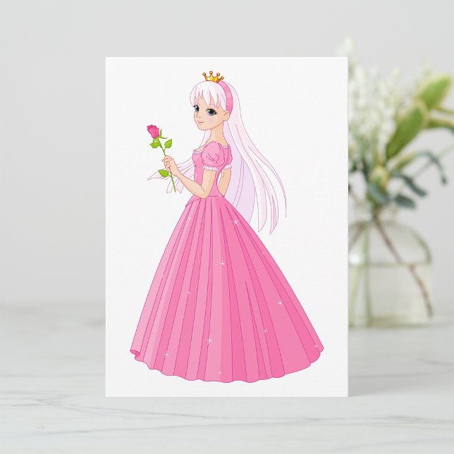 Princesa Con Invitaciones Rosas (Subido por el creador)