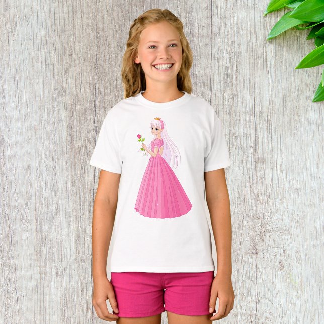 Princesa Con Una Camiseta Rosa Chica (Subido por el creador)