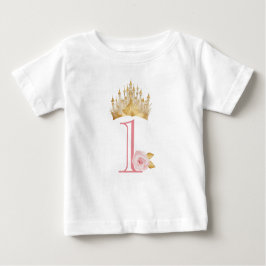 Princesa Corona Primera Camiseta de Nacimiento