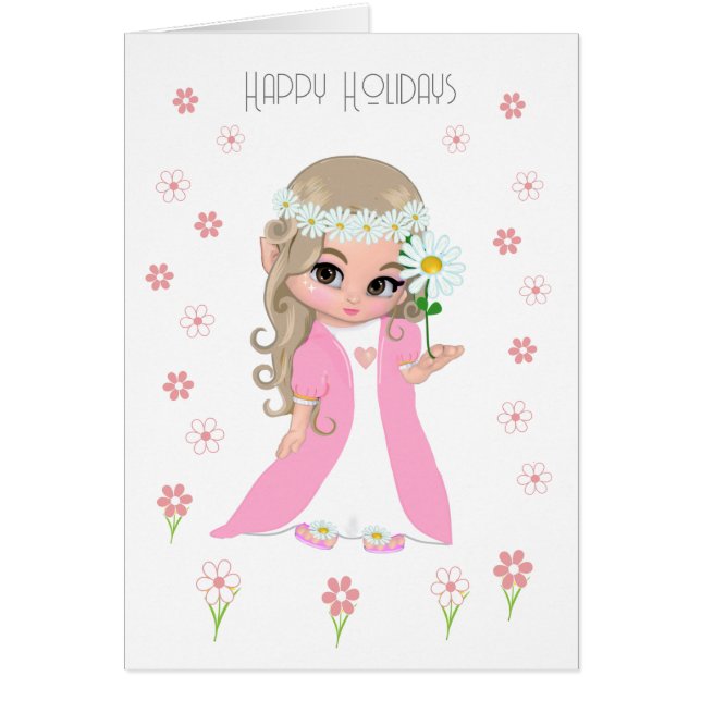 Princesa Cuta de Pascua y Flores Rosa (Frente)