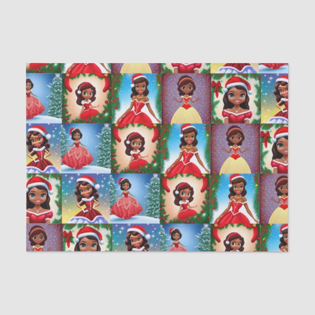 Princesa de Christas de papel de tejidos (Anverso)