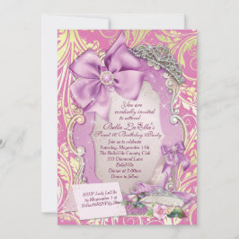 Princesa de cuento de hadas dulce 16 invitación