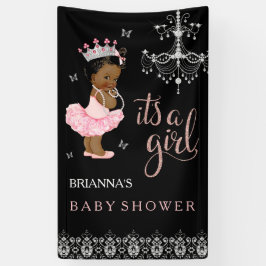 Princesa de etnia es una pancarta de Baby Shower C