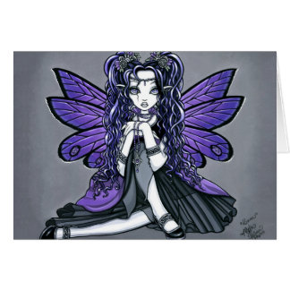 Princesa de hadas Card de la mariposa gótica de
