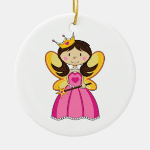 Princesa de hadas con el ornamento de la vara