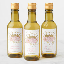 Princesa de la Corona de Oro Rosa Floral Bebé favo