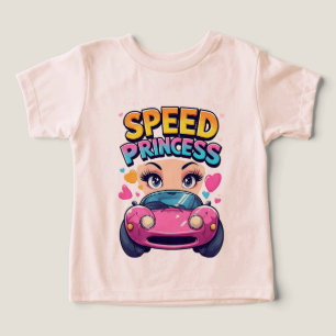 Princesa de la Velocidad Chica Coche Rosa Carreras