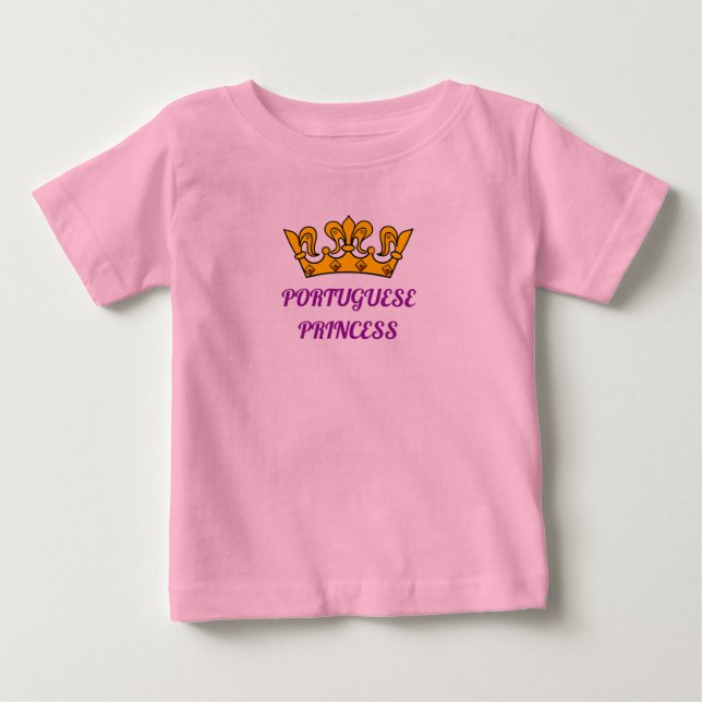 Princesa de Portugal o Camisa del Príncipe Toddler (Anverso)