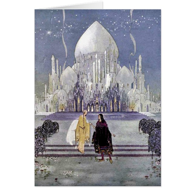 Princesa del cuento de hadas por la tarjeta de (Frente)