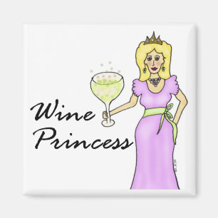 Princesa del vino (el ningún decir) imán