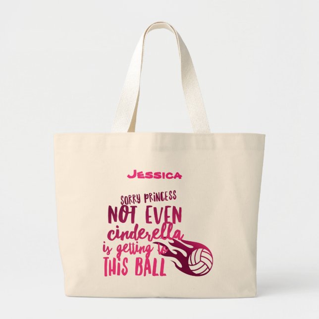 Princesa del voleibol bolsa Jumbo (Frente)