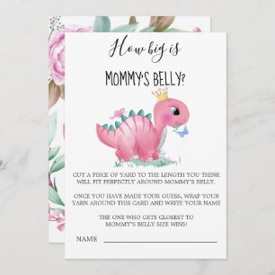 Princesa Dinosaurio rosa qué grande es la Belly de