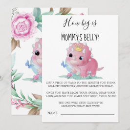 Princesa Dinosaurio rosa qué grande es la Belly de