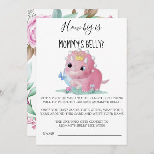 Princesa Dinosaurio rosa qué grande es la Belly de