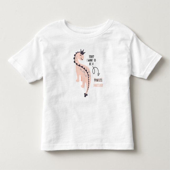 Princesa divertida de dinosaurios con camiseta de  (Anverso)