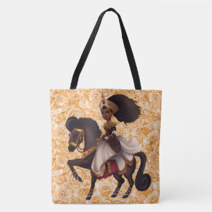 Princesa Ecuestre Africana Grande Bolsa De Tote