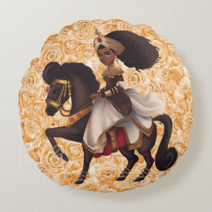 Princesa Ecuestre Africana Ronda Almohada Algodón