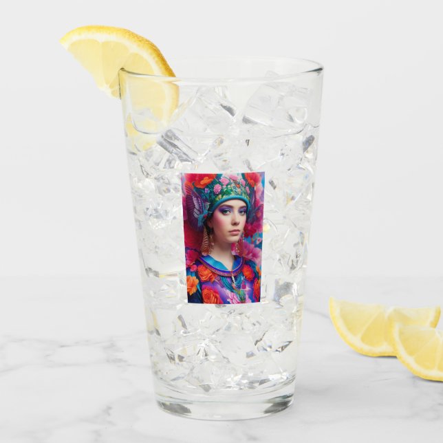 Princesa elegante con sombrero floral (Anverso (hielo))