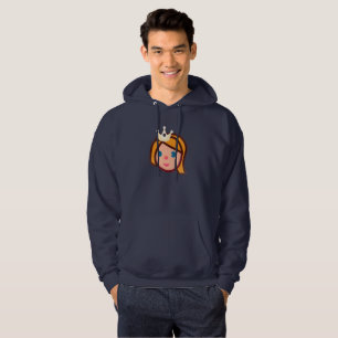 princesa emoji mens sudadera capucha