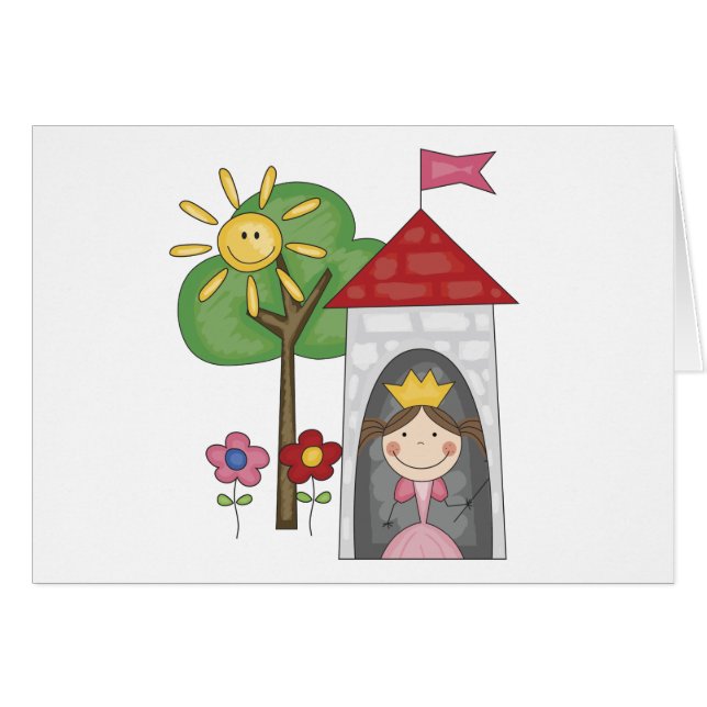 Princesa en camisetas y regalos de la torre (Anverso (Horizontal))
