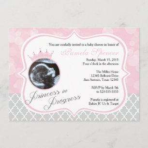 Princesa en curso, invitación Baby Shower