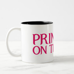 Princesa en la taza del funcionamiento