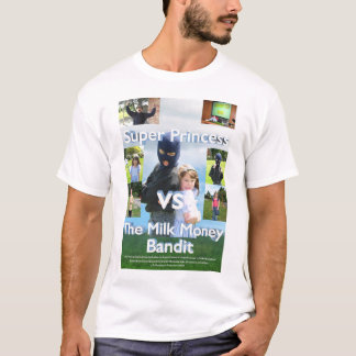 Princesa estupenda contra la camiseta del bandido