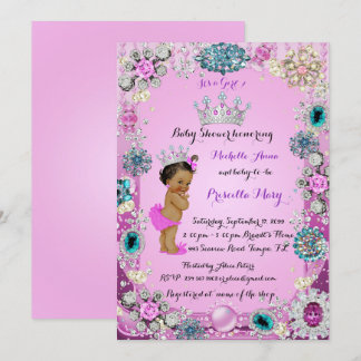 Princesa Étnica Invitación Baby Shower, Princesa.