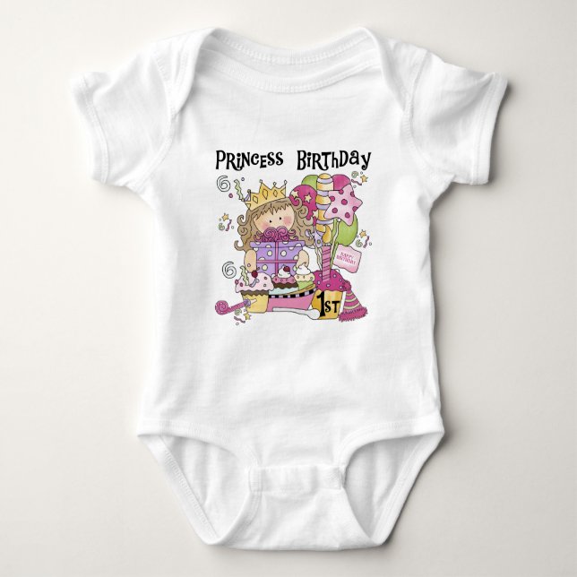Princesa fiesta camisetas de cumpleaños y regalos (Anverso)