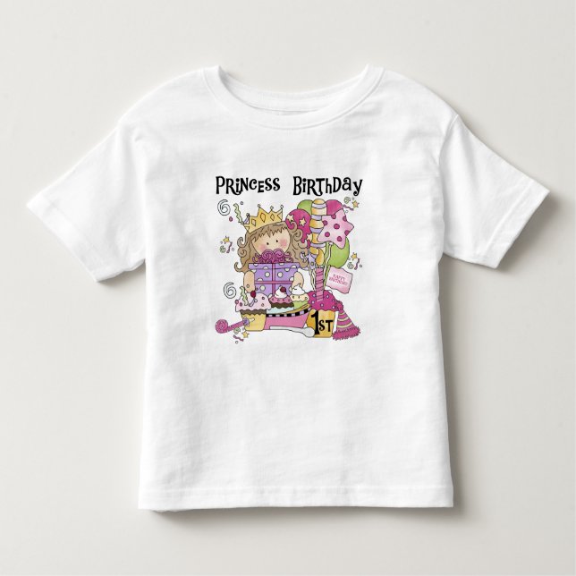 Princesa fiesta camisetas de cumpleaños y regalos (Anverso)