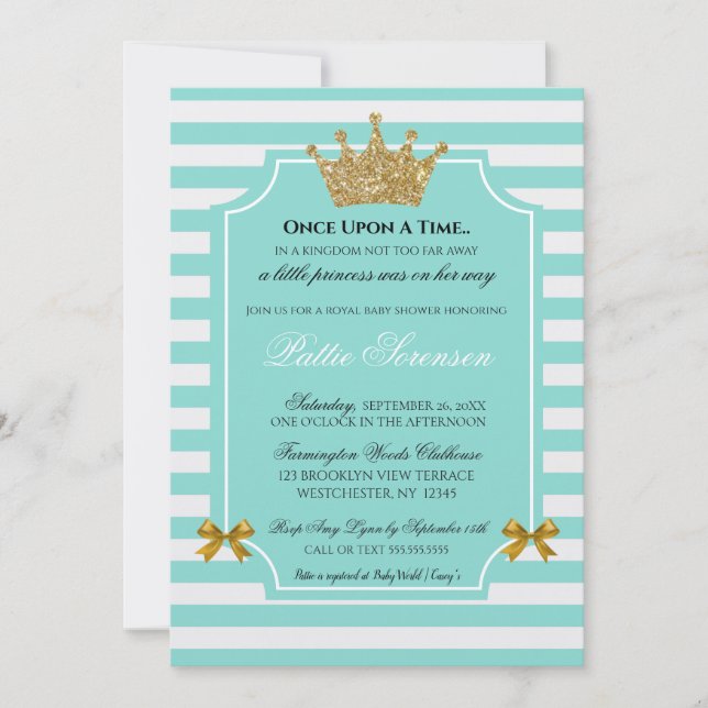 Princesa Glam Baby Sprinkle Brunch Fiesta (Anverso)