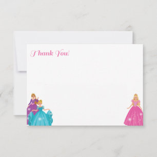 Princesa - Gracias tarjetas planas