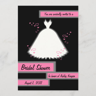 Princesa Guata y Corazón Ducha Bridal Invitación 3